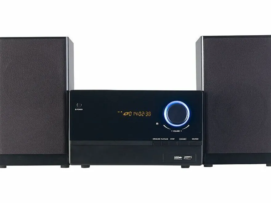 auvisio Micro-Stereoanlage, CD-Player, Radio, MP3-Player, Bluetooth, 60 Watt