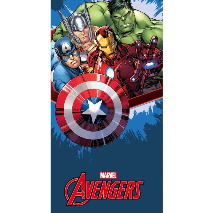 Avengers Blaues Badetuch, Strandtuch 70x140cm