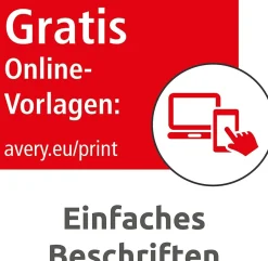 AVERY Zweckform L4773-20 Wetterfeste Folienetiketten (63,5x33,9 mm auf DIN A4, extrem