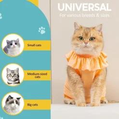 Avont Katzenbody Erholungsanzug Kastration Spay Leckschutz Suit für Katze