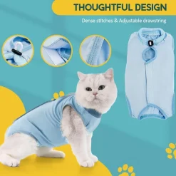 Avont Katzenbody Recovery Suit Modal Kastration Spay Entwöhnung Leckschutz S