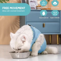 Avont Katzenbody Recovery Suit Modal Kastration Spay Entwöhnung Leckschutz S