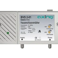 Axing BVS 2-01 Hausanschlussverstärker 25 dB 47-862 MHz ohne Réckkanal