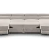 AX LIVING Sofa U Form mit Schlaffunktion - Arborio U 352 cm in Weiß