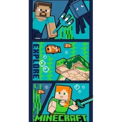 Aymax Minecraft Explore Badetuch 70 x 140 cm - Vorbestellung