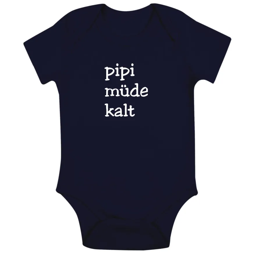 Babybody Pipi Müde Kalt