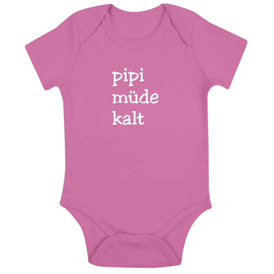 Babybody Pipi Müde Kalt
