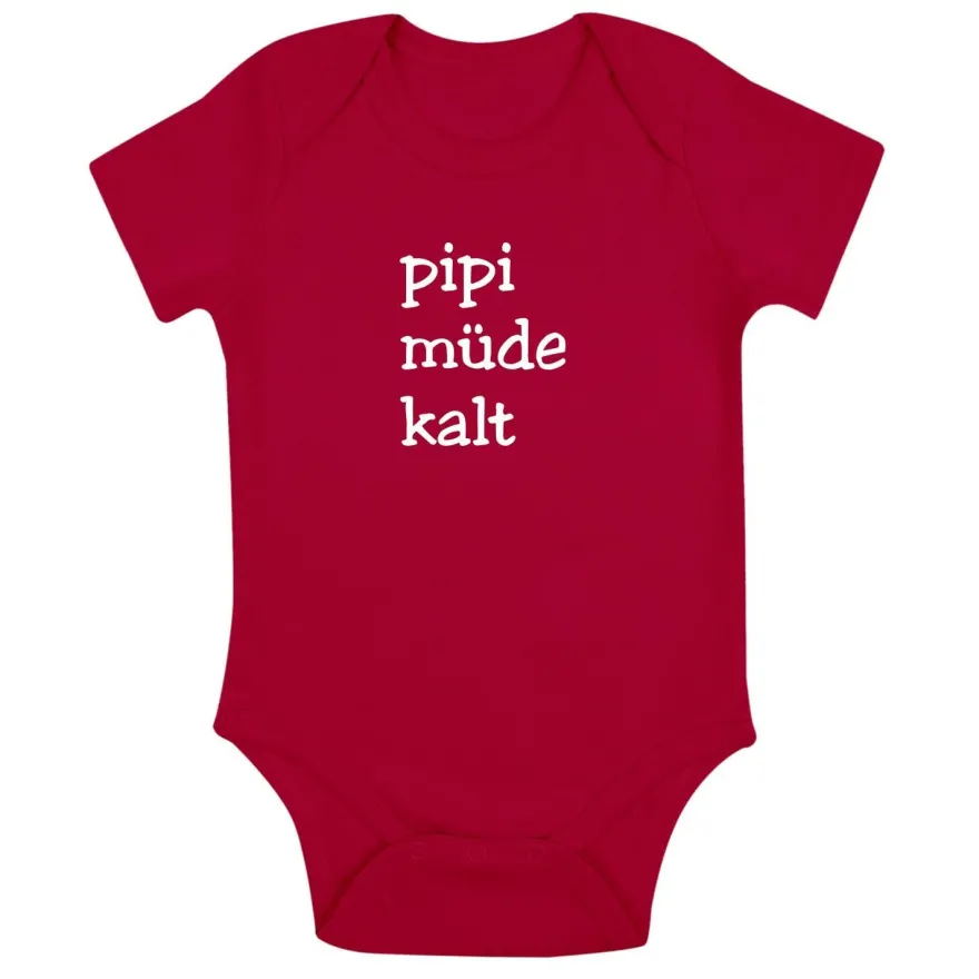 Babybody Pipi Müde Kalt