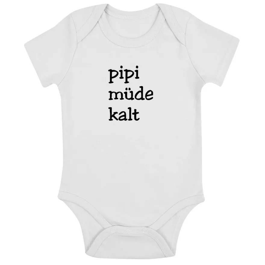 Babybody Pipi Müde Kalt