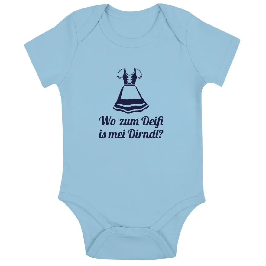 Babybody Wo zum Deifi is mei Dirndl?