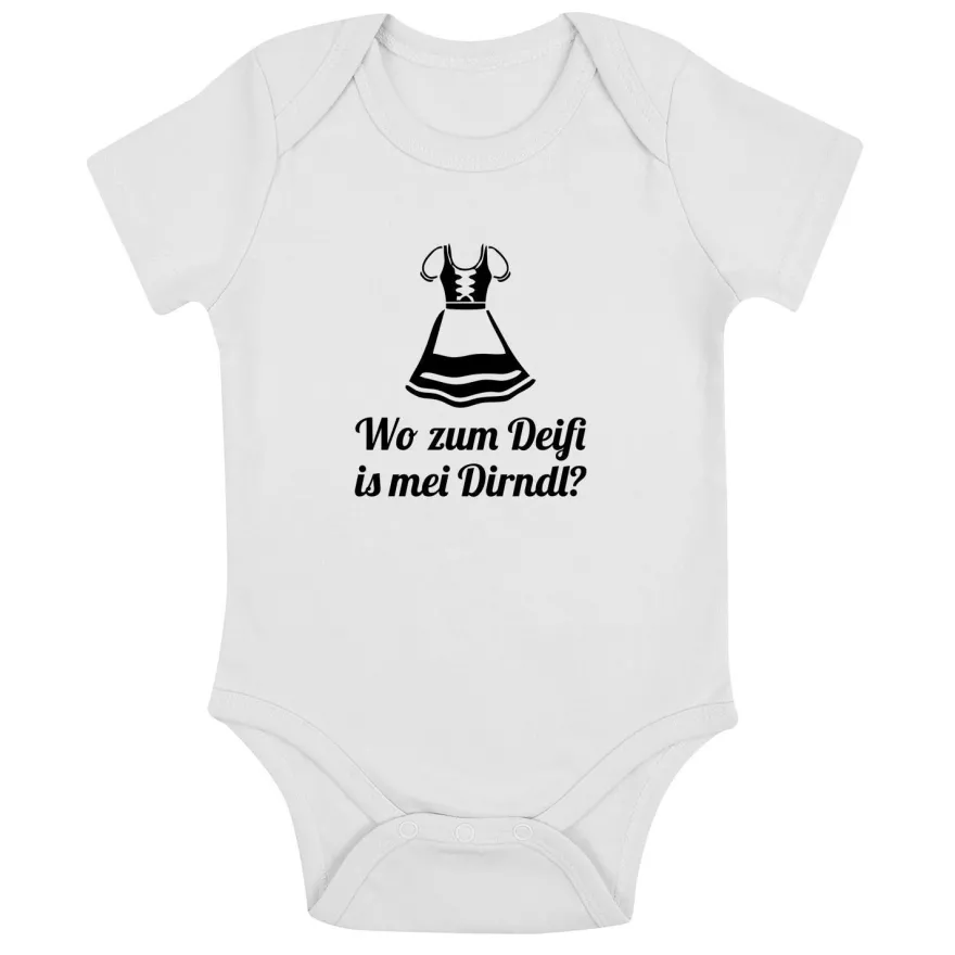 Babybody Wo zum Deifi is mei Dirndl?