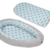 Babynest - Babynest - 0-8 Monate - 82x54cm - Schleifen - grau