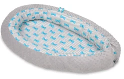 Babynest - Babynest - 0-8 Monate - 82x54cm - Schleifen - grau