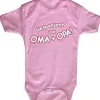 Babystrampler mit Print – Gesponsort von Oma + Oma – 08385 pink - 12-18 Monate