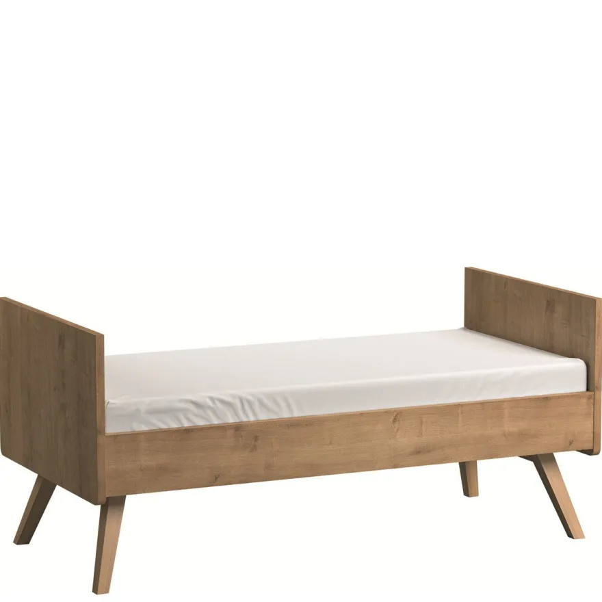 Babyzimmer Kinderzimmer komplett VIENNA Set B weiß eiche Schrank Kommode Bett
