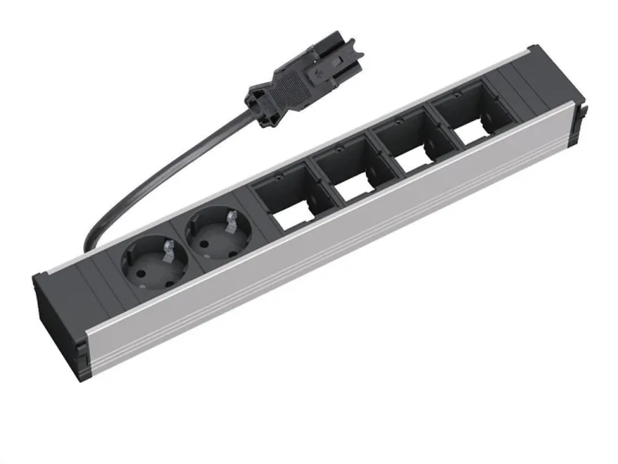 Bachmann CONI Modulträger 6-fach, 2x Steckdose, 4x CM (912.005)