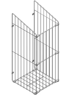 Badezimmerschrank mit Wäschekorb weiß oder schwarz hochglanz SW3 188x40 cm