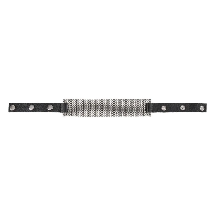 Bad Kitty Halsband Strass schwarz Halskette Kette Modeschmuck schick