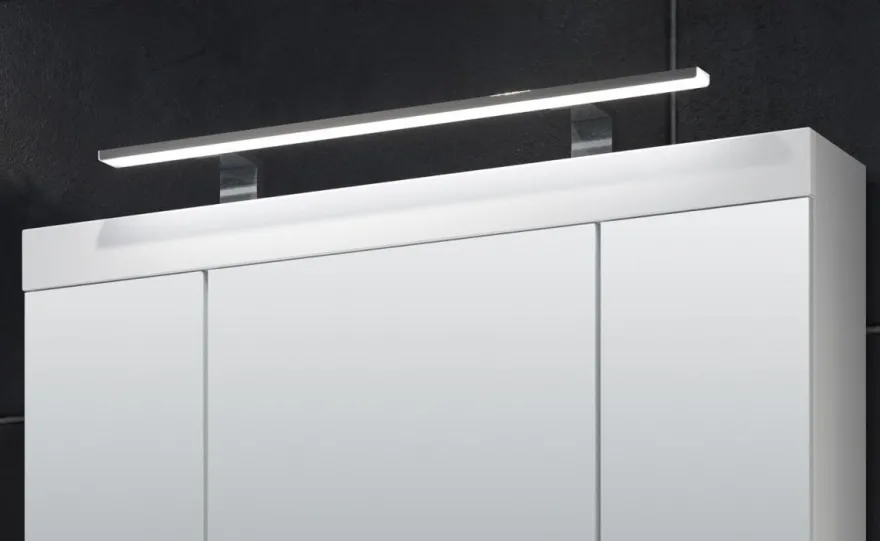 Bad Spiegelschrank weiß 3 Tür 80 cm Badspiegel Badezimmer Spiegel Schrank Devon