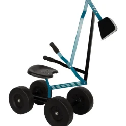 Bagger mit Rädern blau