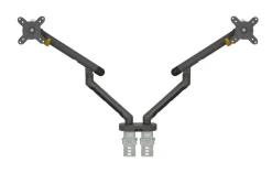 BakkerElkhuizen BE Flexible Dual Monitorarm Dark Grey