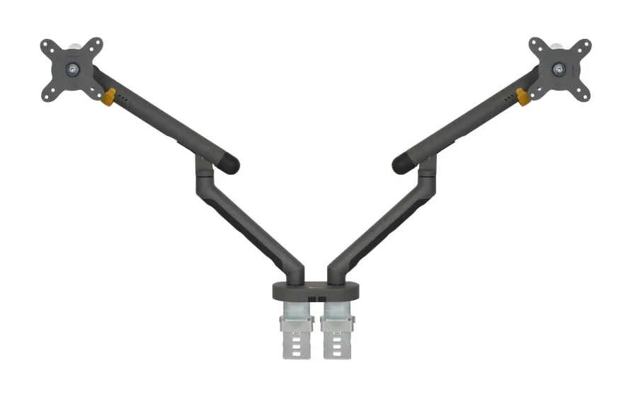 BakkerElkhuizen BE Flexible Dual Monitorarm Dark Grey