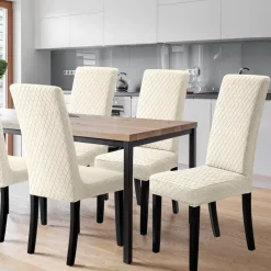 BalladHome Stuhlhussen 6er Set, Stretch Stuhlbezug für Esszimmerstühle