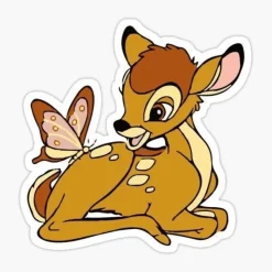 Bambi 14x10cm Essbar Tortenaufleger Torte Tortenbild Zuckerbild B4
