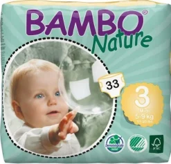 Bambo Nature, Air Plus, midi 5-9 kg, 6 x 33 St.