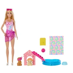 Barbie Puppy Pool Party - Aloha Blonde