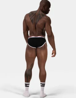 barcode Berlin - Brief KAI schwarz-weiß Gr. S L Herren Slip sexy gay 91732/101