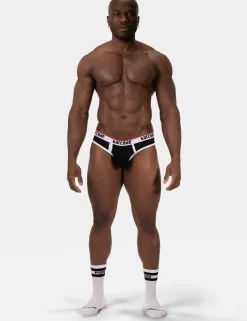 barcode Berlin - Brief KAI schwarz-weiß Gr. S L Herren Slip sexy gay 91732/101