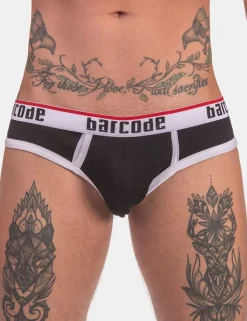 barcode Berlin - Brief KAI schwarz-weiß Gr. S L Herren Slip sexy gay 91732/101