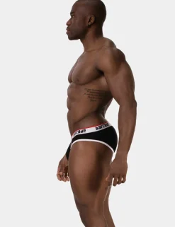 barcode Berlin - Brief KAI schwarz-weiß Gr. S L Herren Slip sexy gay 91732/101
