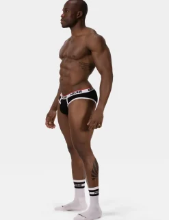 barcode Berlin - Brief KAI schwarz-weiß Gr. S L Herren Slip sexy gay 91732/101