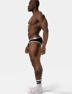 barcode Berlin - Brief KAI schwarz-weiß Gr. S L Herren Slip sexy gay 91732/101
