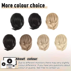 Barsdar Haarteil Hair Extensions Pferdeschwanz Verlängerung - Dunkelbraun