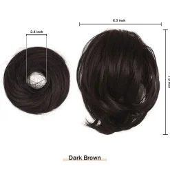Barsdar Haarteil Hair Extensions Pferdeschwanz Verlängerung - Dunkelbraun
