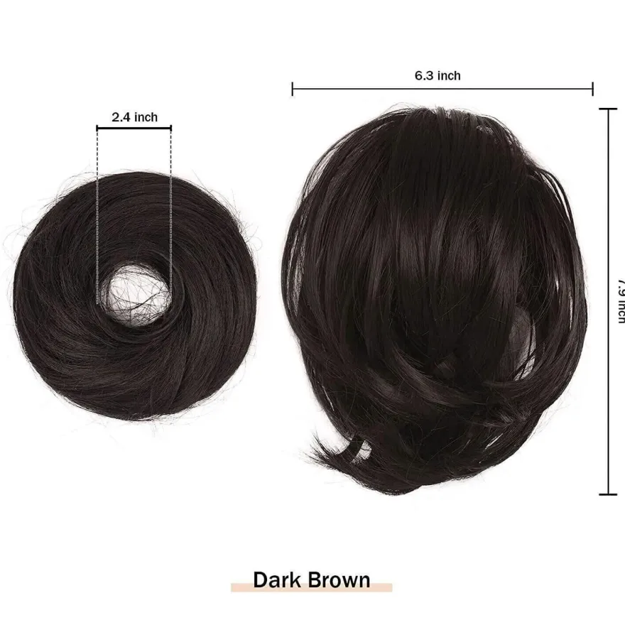 Barsdar Haarteil Hair Extensions Pferdeschwanz Verlängerung - Dunkelbraun