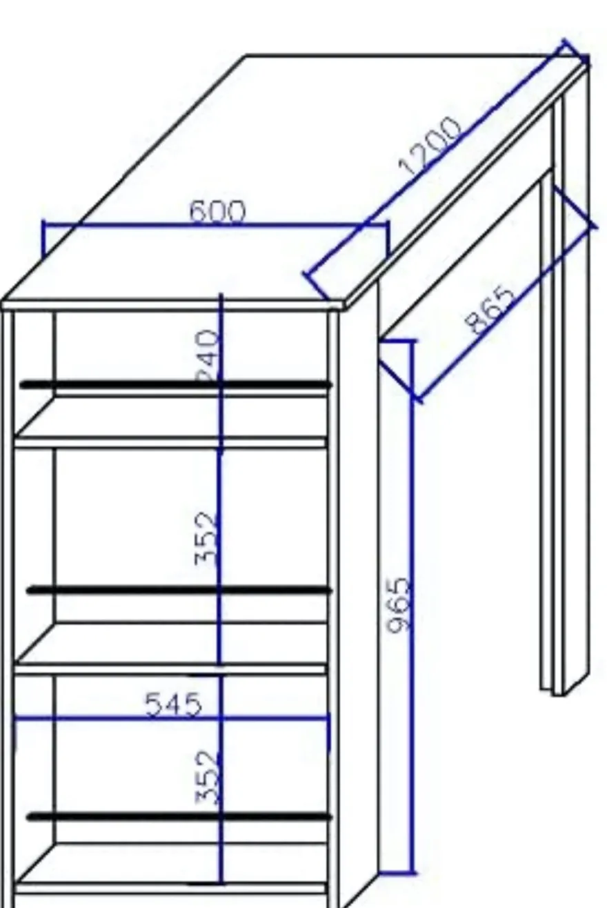 Bartisch, Stehtisch 120x60cm. Canyon White Pine Made in Germany