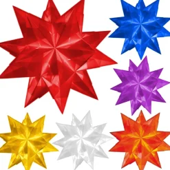 Bascetta Stern Ø30cm Weihnachtsstern zum Basteln Folia Transparentpapier