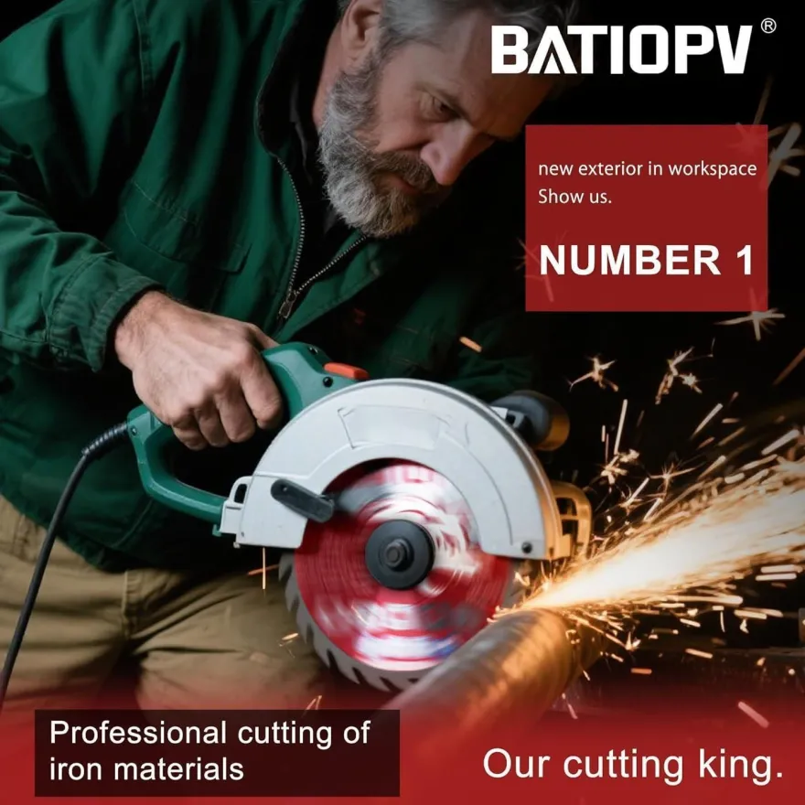 Batiopv Kreissägeblatt 190x30mm HM für Metall, Stahl, Aluminium, Kunststoff