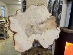 Baumscheibe, Holzscheibe, Tischplatte, 90-95/5cm geschliffen