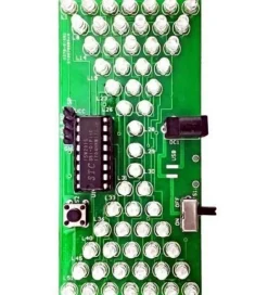 Bausatz Elektronische Sanduhr 57 blaue LED´s 5V DC Einstellbare Geschwindigkeit, 1St