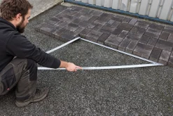Bauwinkel klappbar 1200 mm / 120 cm | Winkeldreieck aus Aluminium für exakte 90°