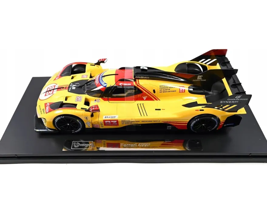 Bburago 18-16313 Ferrari 499P LMH #83 Modellauto 1:18 Le Mans 2024 Sammlermodell