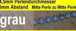 Bedienkette Kette 4,5x6mm Jalousie Rollo weiß grau beige braun schwarz Meterware