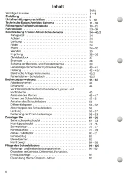 Bedienungsanleitung Bedienungsanweisung Kramer Allrad Schaufellader 312 SL
