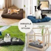 Bedsure Hundebett L (91x68 cm) - Waschbare, gepolsterte Hundematte für Hunde