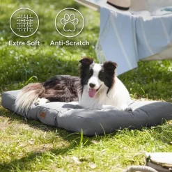 Bedsure Hundebett L (91x68 cm) - Waschbare, gepolsterte Hundematte für Hunde